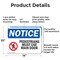 Signmission Pedestrians Must Use Main Door OSHA Notice Sign, Aluminum, 14in W x 10in L, 2PK OS-2PACK-NS-A-1014-L-17163 - alternate 2